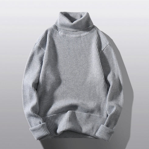 Loose And Simple Bottoming Striped Knitwear